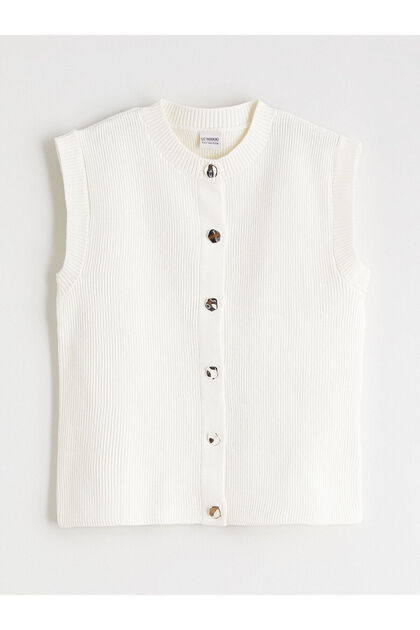 Lcw Kids Crew Neck Girl's Knitwear Vest