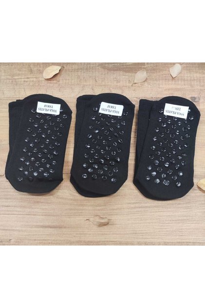 3 чифта дамски чорапи с антиплъзгащо покритие и щампа с плоча Tauf Classic Sock