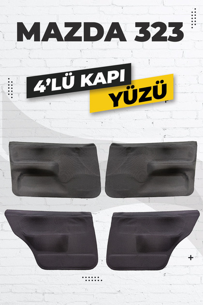Mazda 323 Sedan İç Döşeme Seti (1989–1995) Ön & Arka Kapı Fiber Döşeme