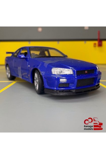 Nissan Skyline Gt-R R34 1/24 Scale *C&C Model Garage* Diecast Metal Model Car