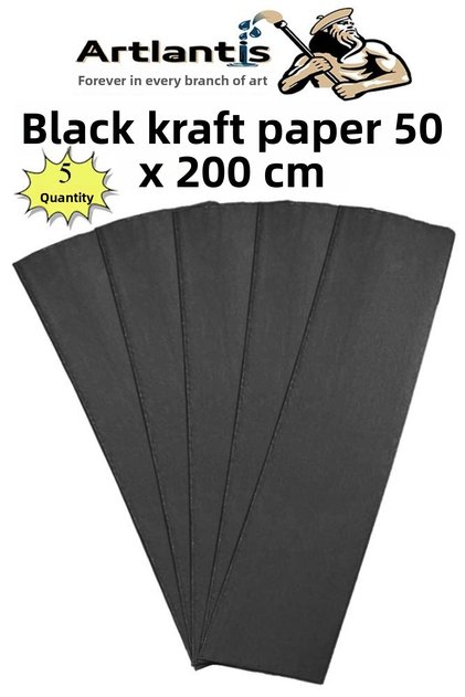 Krapon Paper 50X200 cm 5 Pieces Colorful Grapon Paper School Classroom Activity Nursery Preschool Krapon Gra