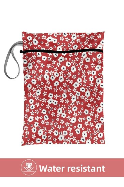 Crisp Flower - Wet/Dry Dirty Clean Clothes, Swimwear, Baby Laundry Bag - Liquid Repellent Micro Fabric