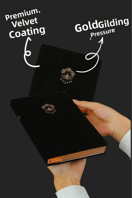 Bujo suede notebook 96 sheets a5 160 gr. lined