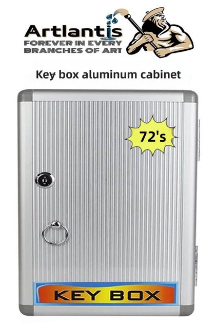 Locked Key Box 1 Pack of 72 Key Cabinet Aluminum Body Hotel Parking Lot Apart Keychain Do