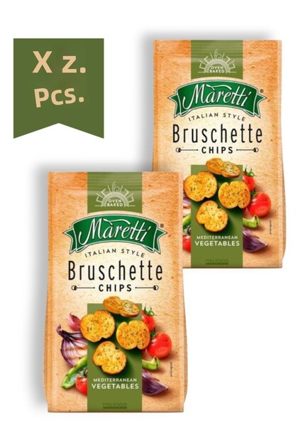 Bruschette Vegetables Fried Bread with Vegetables 70 Gr X 2 Pieces