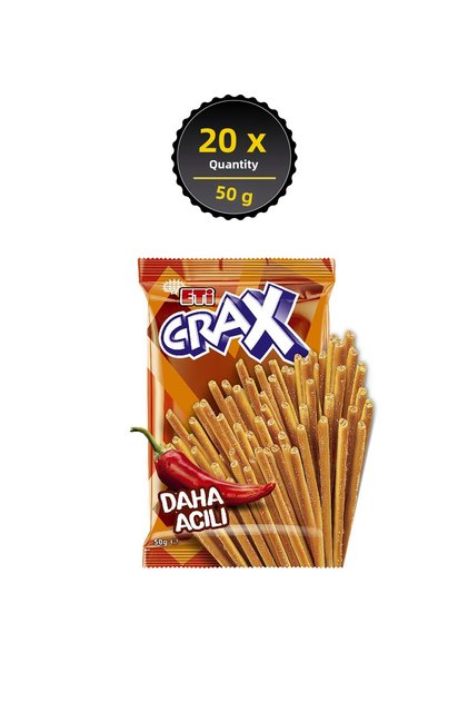 Crax Bitter Stick Cracker 50 g X 20 Pieces