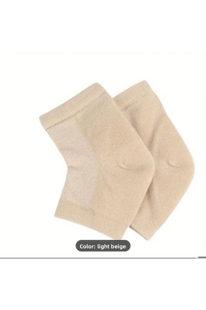 Zhuji Moisturizing Gel Heel Socks - Open Toe, Non-Toe, Dry, Cracked Feet
