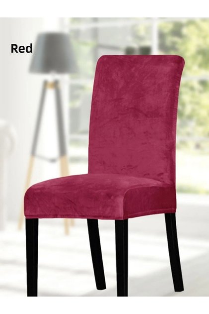 Silk Velvet Chair Cover Chair Cover Elastic Standard (1 Piece)