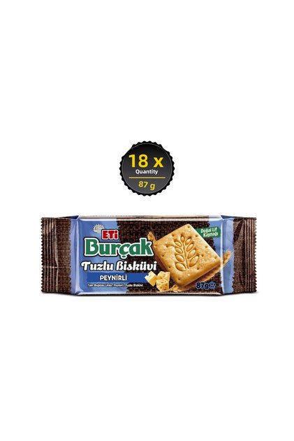 Burçak Cheese Salted Biscuits 87 g X 18 Pieces