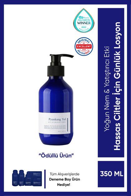 ATO Lotion Blue Label Hassas Ciltler İçin Mavi Seri Cilt Bakım Losyonu 350ml