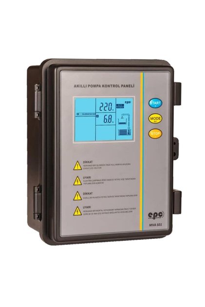 0,37 - 2,2 KW Monofaze Dalgıç Pompa Koruma ve Kontrol Panosu - Dijital Ekran, Türkçe Menü