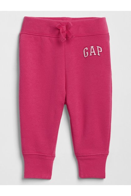 Kız Bebek Pembe Logo Fleece Eşofman Altı