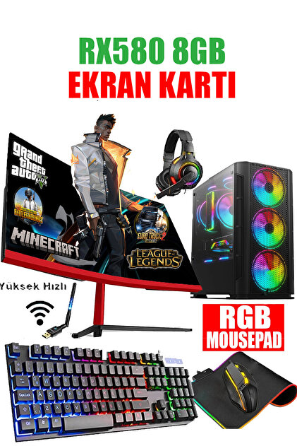 DMC N60x (PUBG,GTA 5) Ryzen 5 5500 16GB RAM 1TB HDD 256GB SSD