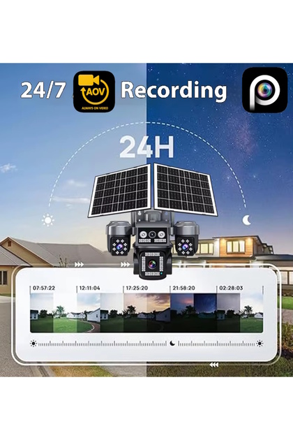 VİVATECH HiEasy S5704 128GB 8MP 4 Kameralı 4G Çift Solar Panel 16X