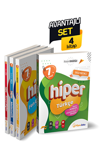 Hiper Zeka Avantajlı Set 2026 7. Sınıf Hiper Konu Anlatımlı Soru