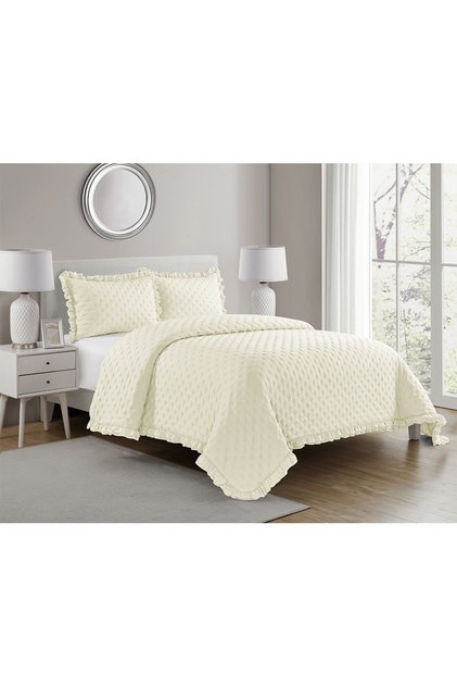 Suha Nafreen Beige Bedspread