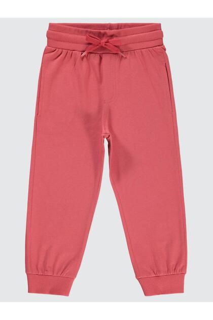 Civil Boys' Basic Sweatpants | Single Jersey | School Nursery and Daily Use - Red