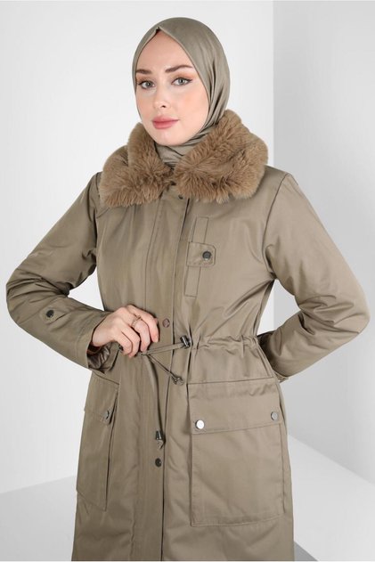 KÜRK DETAYLI PARKA 90423