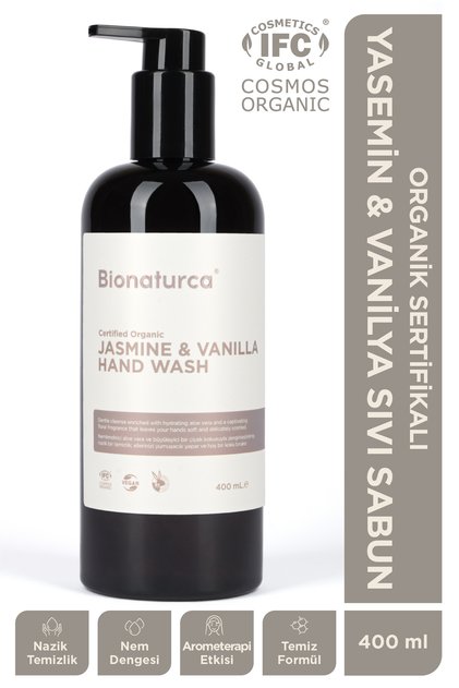 Organic Certified Jasmine & Vanilla Liquid Soap 400 ml