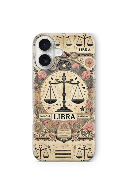 iPhone 17 Compatible Libra Patterned Transparent Phone Case