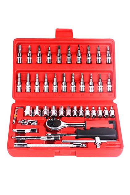 46-Piece Combination Socket Set