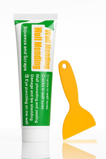 Kit instant pentru reparat peretii, crema alba reparatoare