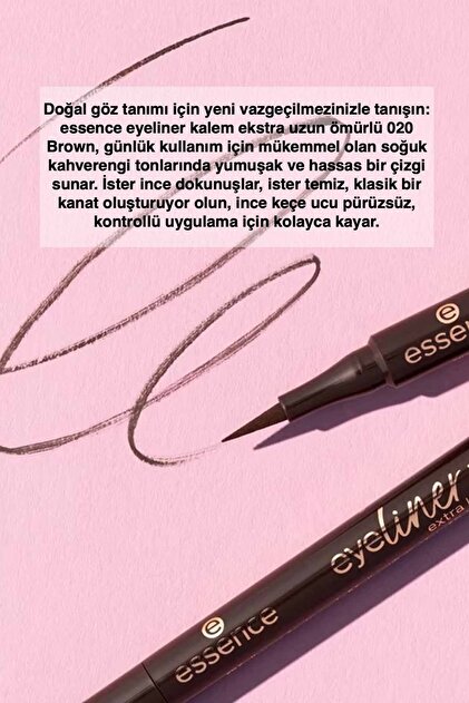 Essence ekstra kalıcı eyeliner 020 - Fiyatı, Yorumları