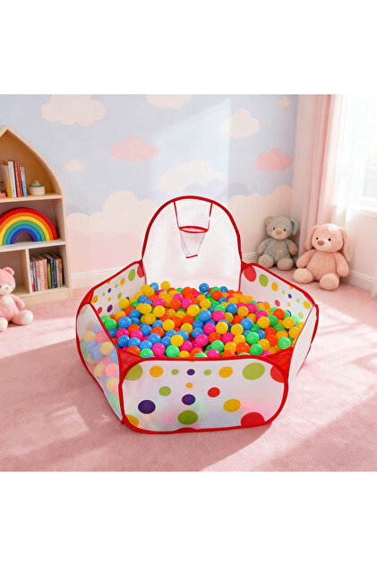 Polka Dot Pattern Foldable Kids Play House Outdoor&Indoor Tent 70 x 60 x 120 cm ball not included