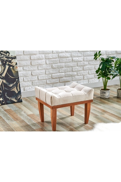 TUBİHOME ASEL PUF, KREM