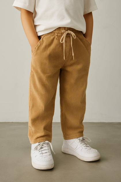 Children's Velvet Trousers Stone 3–9 Years | Rg1717