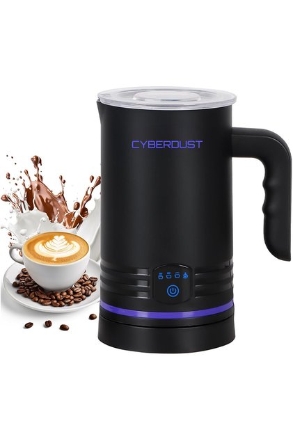 Spumator de lapte 4in1 CYBERDUST, Spuma calda/rece, Lapte vegetal, Matcha, 140/160/430ml