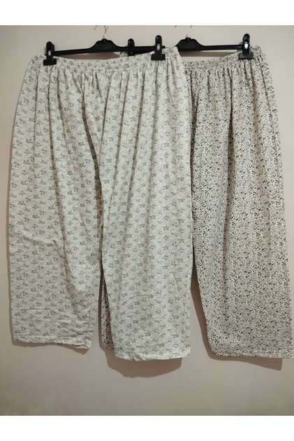 Winter, Inside Is Quilted, Standard Size, Very Large, 100% Cotton, Pack of 2, Long, Pajama Bottoms