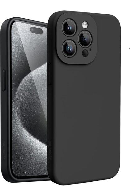 Απλή ματ θήκη από TPU για Apple iPhone 15 Pro, Μαύρη