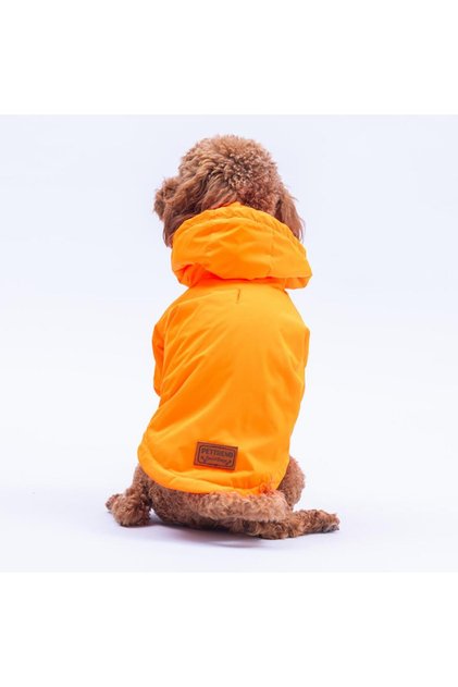 Neon Turuncu Mont Köpek Mont Köpek Kıyafeti Köpek Yağmurluğu(Küçük ve Büyük Irklar İçin)