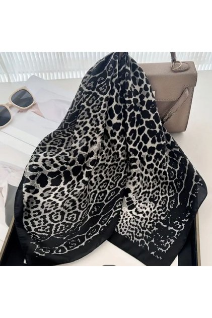 Stunning Leopard Print, Sun Protection, Windproof, Double Sided Printed , Scarf, Scarf 70X70