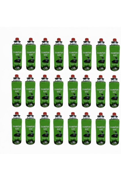 24 Lü Gaz Kartuşu 24 Adet 220 gr Kamp Gazı Kartuş Seti Bütan Propan Kamp Gazı