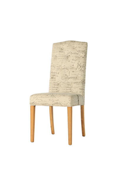 Classic Design High Back Fabric Upholstered Dining Chair