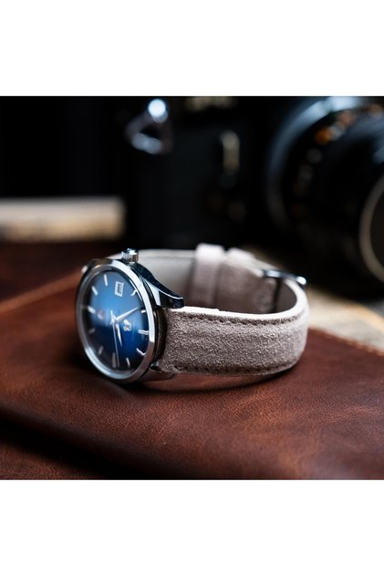 20mm Krem Süet Deri Kordon