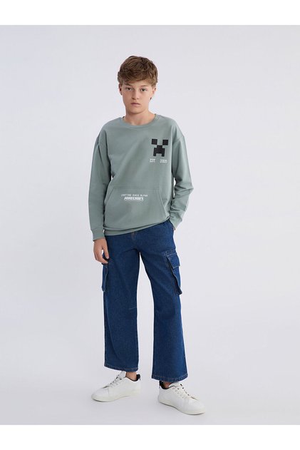 Lcw Kids Loose Fit Boys Cargo Jean Pants