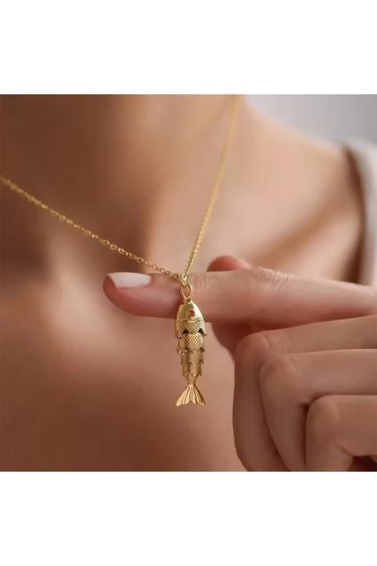 Steel Fish Pendant
