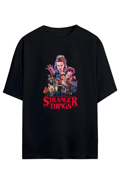 Унисекс памучна тениска с надпис „Stranger Things“