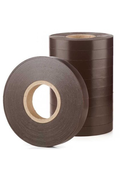 Set banda pentru aparat de legat via, vita de vie, 10 role, 26 metri rola, 150 microni, maro, Italia