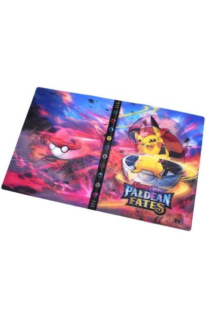 Album de cărți Stone® Pokemon Scarlet Violet Paldean Fates (Piatră) pentru 432 de cărți, 3D, PK-04