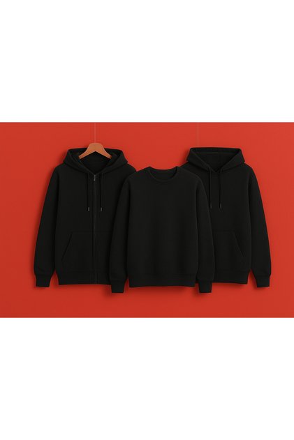 Zipped-Sifiryaka-Hoodie 3-Piece Sweat
