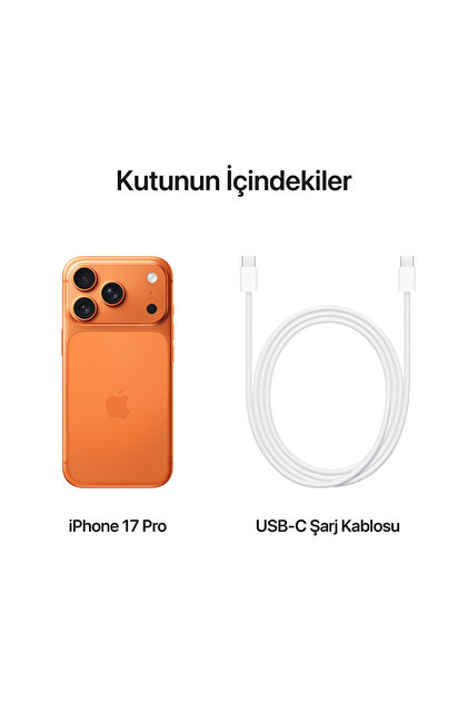 Apple iPhone 17 Pro 256GB Kozmik Turuncu (İthalatçı Garantili