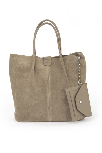 , Women's Genuine Leather Shoulder and Hand Bag 153979Z5010 Mink