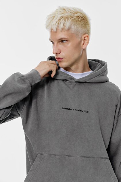 Pull & Bear New York grafik kapüşonlu sweatshirt - Fiyatı, Yorumları