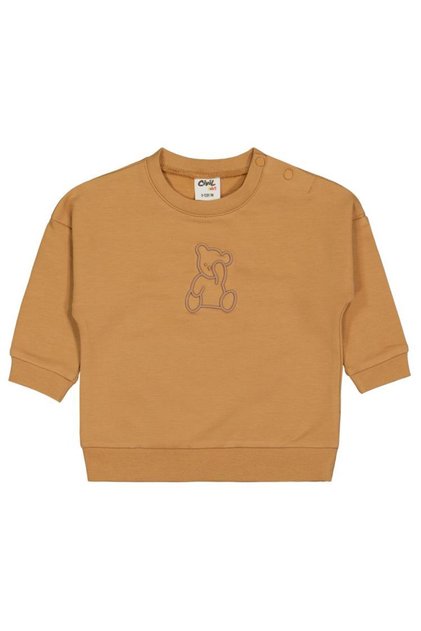 Teddy Printed 6-18 Months Sweatshirt - Mustard 12-18 Months