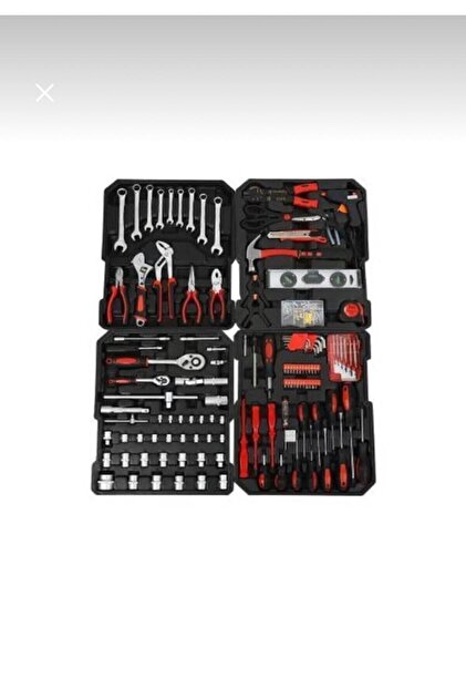 İSTECNO 187 Parça Metal Kasa Full Set Tekerlekli Profesyonel Alet