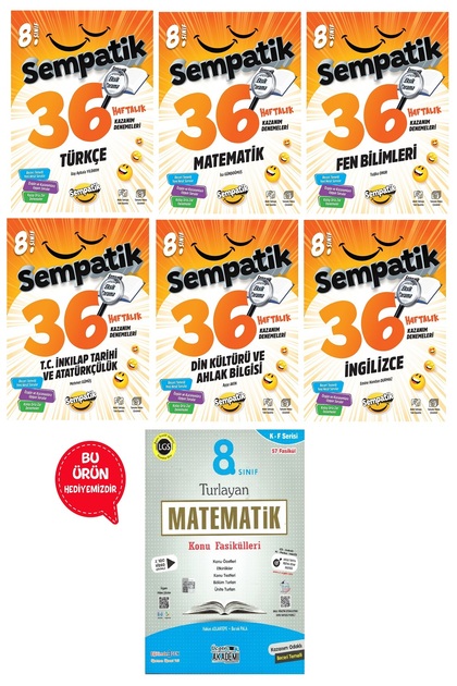 Ünlüler Karması 8.Sınıf Sempatik 36 Haftalık Kazanım Denemeleri